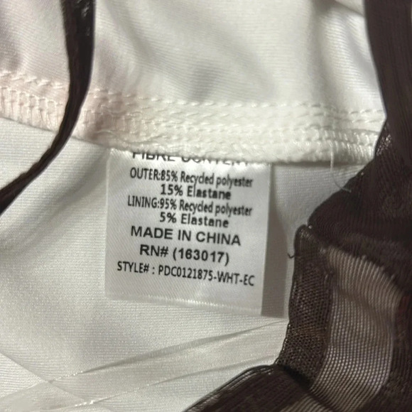 Princess Polly Colton Corset Top, Sz 6, White Floral, Roses, Red, Green, Brown - Picture 12 of 13